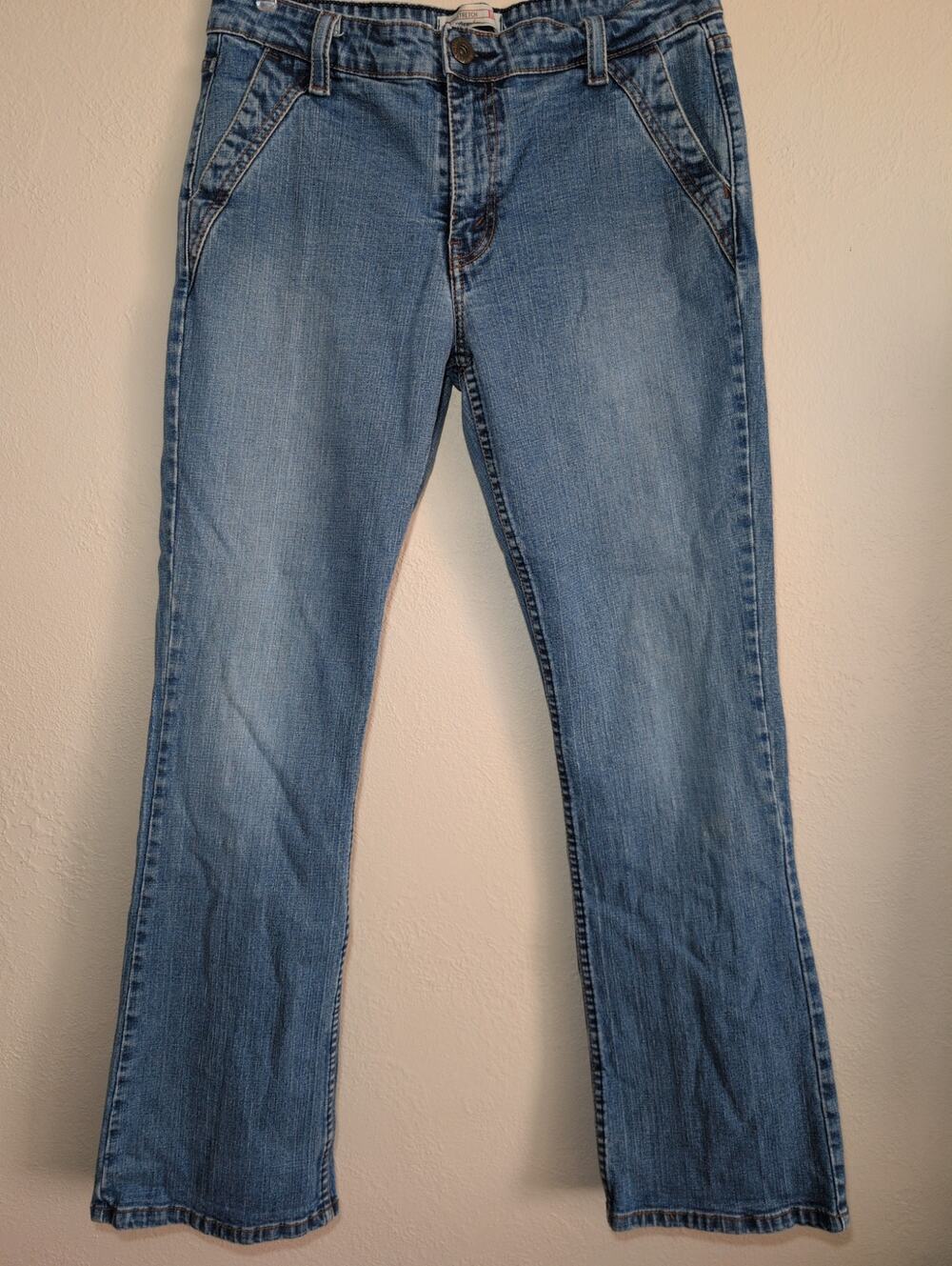 VTG Levi Strauss Signature Jeans Women's 12 Bootcut Button Flap Back‎ Pocket Y2K